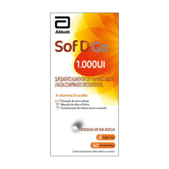 Vitamina D Sof D Go  1.000UI - 60 Unidades - Comprimido