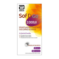 Vitamina D Sof D Go  2.000UI - 60 Unidades - Comprimido