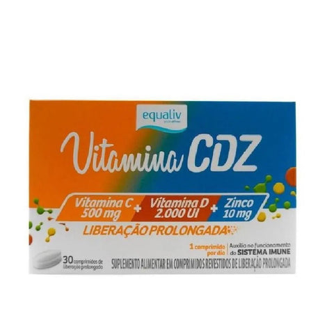 Suplemento Alimentar Vitamina CDZ  30 Unidades - Comprimido