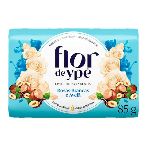 Sabonete Em Barra Flor de Ypê Rosas Brancas e Avelã 85g