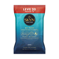 Lenço Umedecido Íntimo Skyn  Get Fresh  16 + 4 Unidades