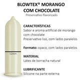 Preservativo Blowtex Morango com Chocolate  3 Unidades