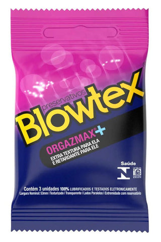 Preservativo Blowtex Orgazmax  3 Unidades