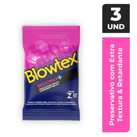 Preservativo Blowtex Orgazmax  3 Unidades