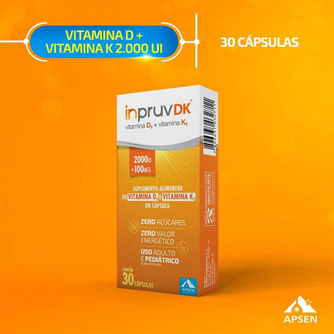 Polivitamínico Inpruv D K  2.000Ui + 100mcg - 30 Unidades - Cápsula