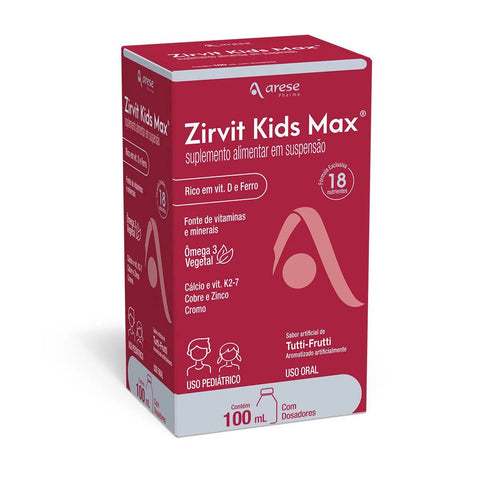 Polivitamínico Zirvit Kids Max  100 mL - Solução