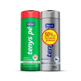 Kit Talco Antisséptico Tenys Pé Baruel  Canforado - 2 x 100 g