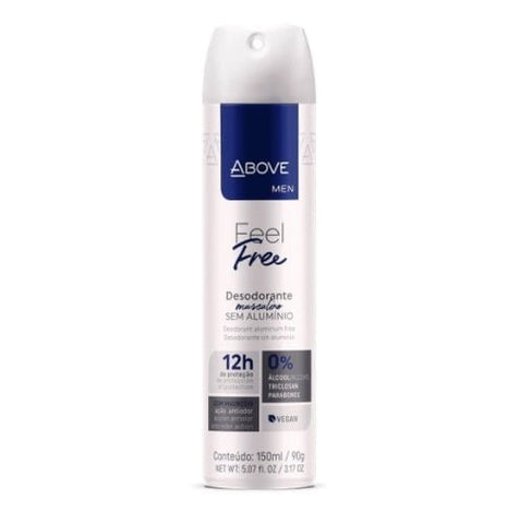 Desodorante Antitranspirante Above Women Feel Free Tradicional, Aerossol Com 150Ml