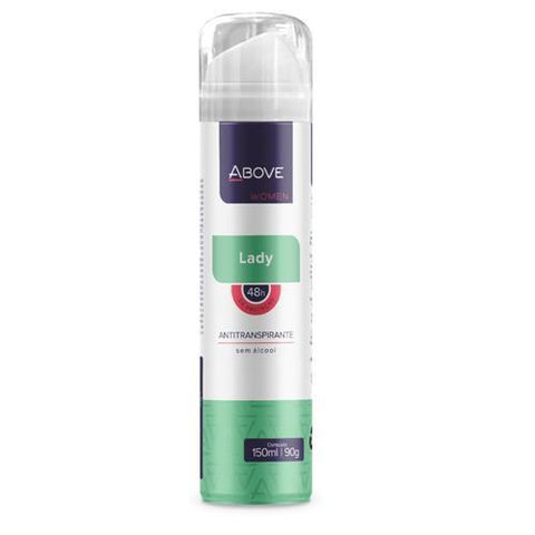 Desodorante Antitranspirante Above Women Lady, Aerossol Com 150Ml