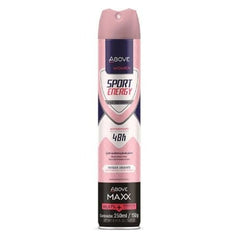 Desodorante Antitranspirante Above Women Maxx, Sport Energy, Aerossol Com 250Ml