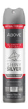 Desodorante Antitranspirante Masculino Above Elements Invisible Antibac Shiny Silver, Aerossol Com 150Ml