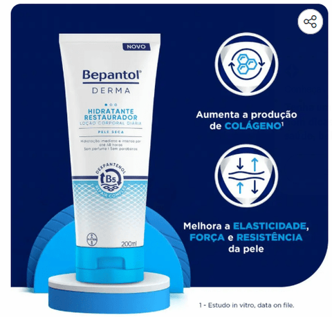 Creme Corporal Bepantol Derma Hidratante Restaurador com 200ml