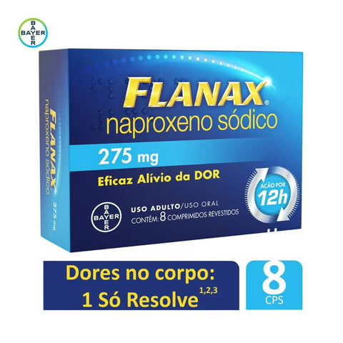 Flanax  275mg - 8 Unidades - Comprimido