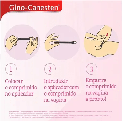 Gino Canesten 1  500mg - 1 Unidade - Cápsula