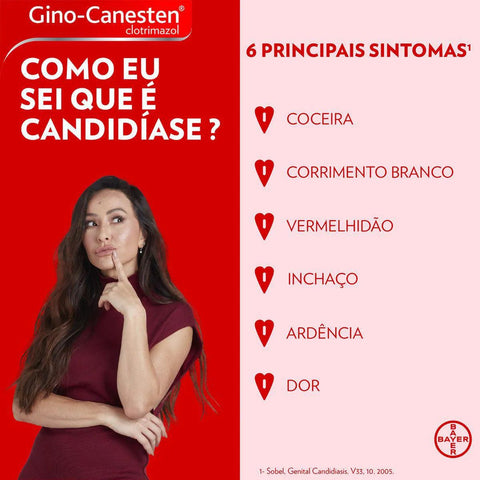 Gino-Canesten 1 Dia  500mg - 1 Unidade - Cápsula