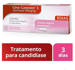 Gino-Canesten 3 Dias  100mg/5g - 20 g - Creme