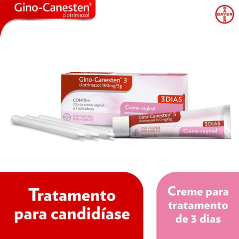 Gino-Canesten 3 Dias  100mg/5g - 20 g - Creme