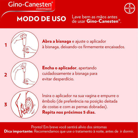 Gino-Canesten 6 Dias  50mg/5g - 35 g - Creme