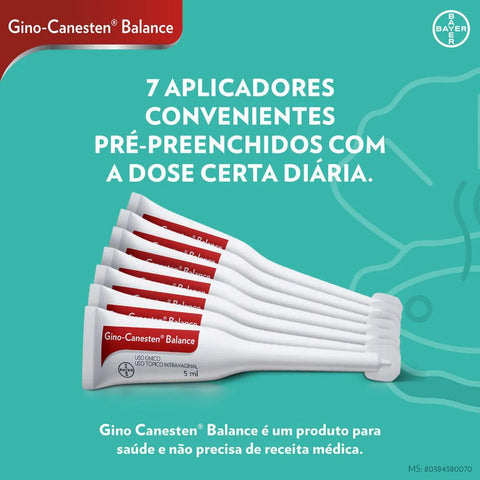 Gino-Canesten Balance  10mg/g - 7 x 5mL - Creme