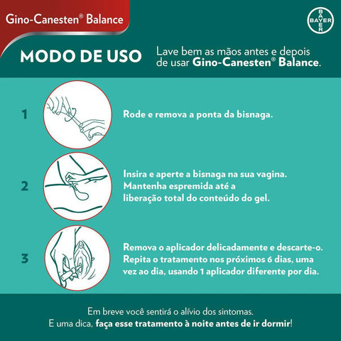 Gino-Canesten Balance  10mg/g - 7 x 5mL - Creme