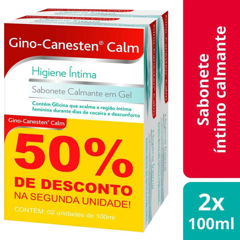 Gino-Canesten Calm  100 mL + 100 mL - Solução