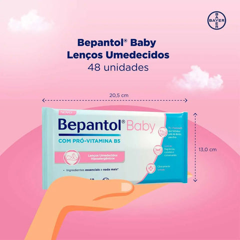 Lenço Umedecido Bepantol Baby  48 Unidades