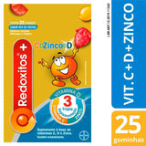 Vitamina C Redoxitos  Mix de Frutas - 25 Unidades - Goma
