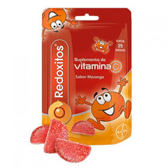 Vitamina C Redoxitos  Morango - 25 Unidades - Goma