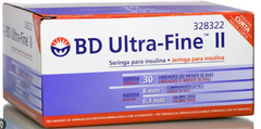 Seringa Bd Insul Fine 8Mm 30U  100 Unidades