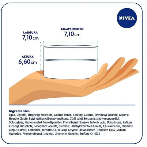 Creme Facial Nivea Q10 Energy Dia  FPS 15 - 50 g