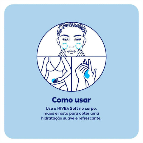 Creme Hidratante Nivea Soft 98G
