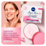 Creme Nivea Hidradante Gel Facial Aqua Rose 50 Ml