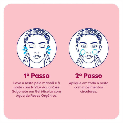 Creme Nivea Hidradante Gel Facial Aqua Rose 50 Ml