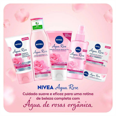 Creme Nivea Hidradante Gel Facial Aqua Rose 50 Ml