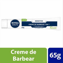 Creme Para Barbear Nivea Sensitive 2 Em 1 - 65G