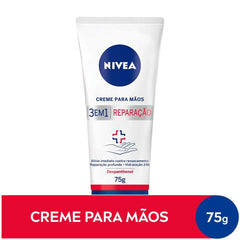 Creme Para Mãos Nivea 3 Em 1 Reparação 75G