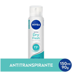 Desodorante Antitranspirante Feminino Nivea Active Dry Fresh Aerossol Com 150Ml