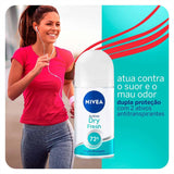 Desodorante Antitranspirante Feminino Nivea Active Dry Fresh Roll-On Com 50Ml