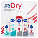 Desodorante Antitranspirante Feminino Nivea Active Dry Fresh Roll-On Com 50Ml