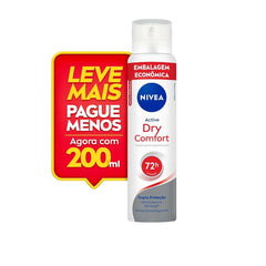 Desodorante Antitranspirante Feminino Nivea Dry Comfort Active, Aerossol, 1 Unidade Com 200Ml