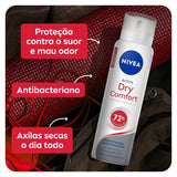 Desodorante Antitranspirante Feminino Nivea Dry Comfort Plus, Aerossol, 1 Unidade Com 150Ml