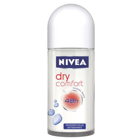 Desodorante Antitranspirante Feminino Nivea Dry Comfort Roll-On, 1 Unidade Com 50Ml