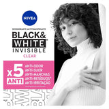 Desodorante Antitranspirante Feminino Nivea Invisible For Black & White Clear, Aerossol, 1 Unidade Com 200Ml