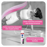 Desodorante Antitranspirante Feminino Nivea Invisible For Black & White Clear, Aerossol, 1 Unidade Com 200Ml