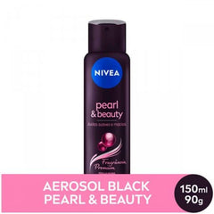 Desodorante Antitranspirante Feminino Nivea Pearl & Beauty Fragância Premium Aerossol, 1 Unidade Com 150Ml