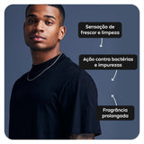 Desodorante Antitranspirante Masculino Nivea Men Deep Carvão Ativado Original, Aerossol, 1 Unidade Com 150Ml