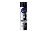 Desodorante Antitranspirante Masculino Nivea Men Invisible For Black & White Aerossol, 1 Unidade Com 150Ml