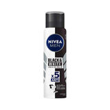 Desodorante Antitranspirante Masculino Nivea Men Invisible For Black & White Aerossol, 1 Unidade Com 150Ml