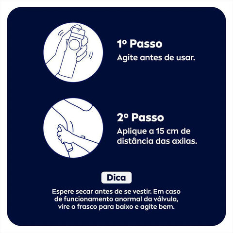 Desodorante Antitranspirante Masculino Nivea Men Invisible For Black & White Aerossol, 1 Unidade Com 150Ml