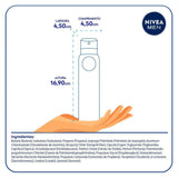 Desodorante Antitranspirante Masculino Nivea Men Invisible For Black & White Aerossol, 1 Unidade Com 150Ml